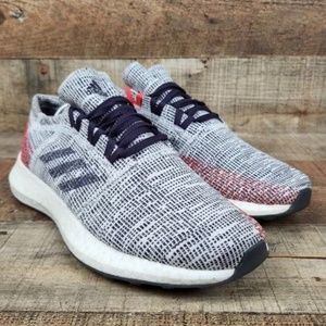 Adidas Pureboost Go Women Sz 8.5 Running Shoes White Red Purple B75826 Athletic